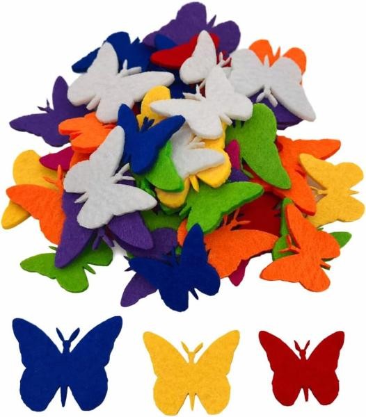 Schmetterlinge Mix (48 Stk) ca. 3 - 4,5cm
