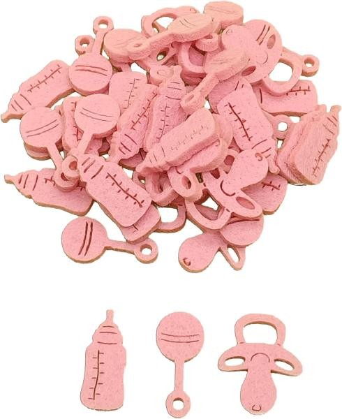 Babymix Girl Tischdeko Rosa ca. 3,0cm