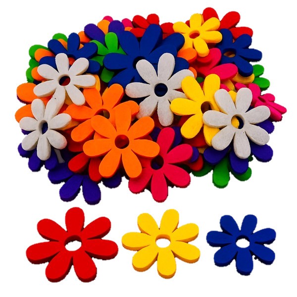 Blumen Mix (48 Stück) ca. 3-4cm