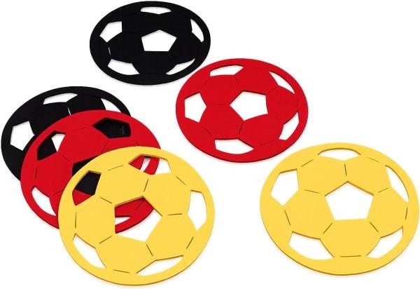 Untersetzer Fußball Deutschland - 6 Stück, ca. 9,5cm