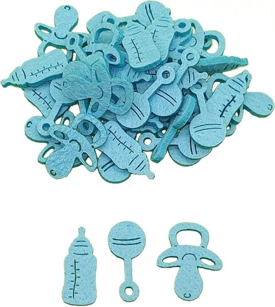 Babymix Boy Tischdeko Hellblau ca. 3,0cm