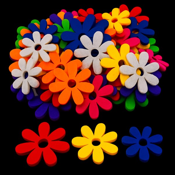 Blumen Mix (48 Stück) ca. 3-4cm