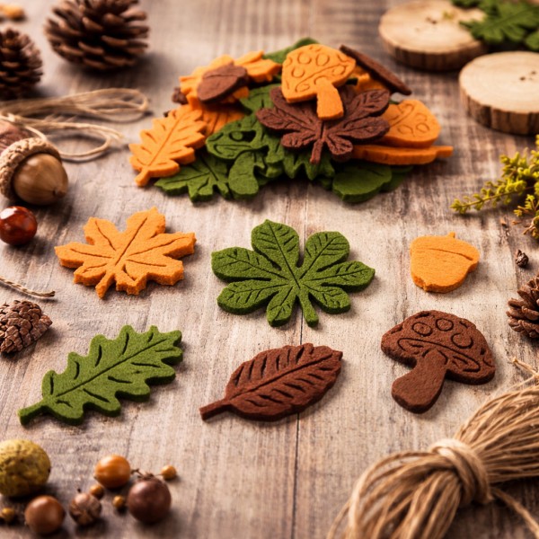 Herbstmix Set (42 Stk) ca. 2-4cm